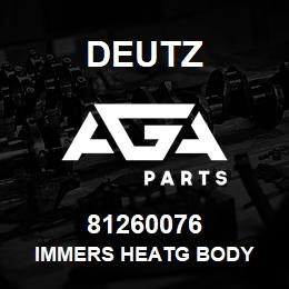 81260076 Deutz IMMERS HEATG BODY | AGA Parts