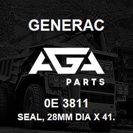 0E 3811 Generac SEAL, 28MM DIA X 41.47 VITON | AGA Parts