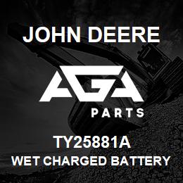TY25881A John Deere Wet Charged Battery - BATTERY,WET,12V,BCI 45CCA 500 | AGA Parts