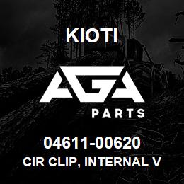 04611-00620 Kioti CIR CLIP, INTERNAL V | AGA Parts