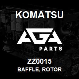 ZZ0015 Komatsu BAFFLE, ROTOR | AGA Parts
