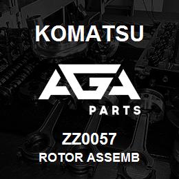 ZZ0057 Komatsu ROTOR ASSEMB | AGA Parts