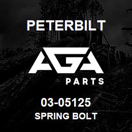 03-05125 Peterbilt SPRING BOLT | AGA Parts