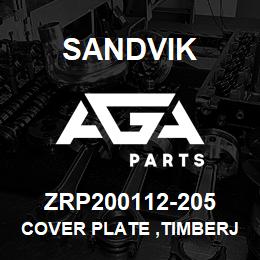 ZRP200112-205 Sandvik COVER PLATE ,TIMBERJACK | AGA Parts