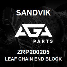 ZRP200205 Sandvik LEAF CHAIN END BLOCK | AGA Parts