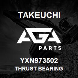 YXN973502 Takeuchi THRUST BEARING | AGA Parts