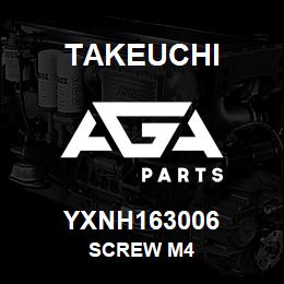 YXNH163006 Takeuchi SCREW M4 | AGA Parts