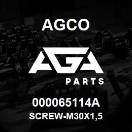 000065114A Agco SCREW-M30X1,5 | AGA Parts
