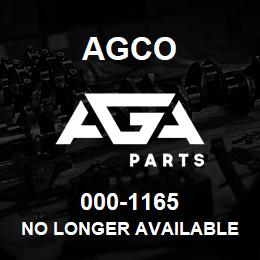 000-1165 Agco NO LONGER AVAILABLE | AGA Parts