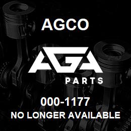 000-1177 Agco NO LONGER AVAILABLE | AGA Parts