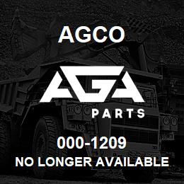 000-1209 Agco NO LONGER AVAILABLE | AGA Parts