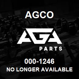 000-1246 Agco NO LONGER AVAILABLE | AGA Parts