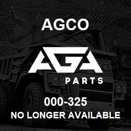 000-325 Agco NO LONGER AVAILABLE | AGA Parts