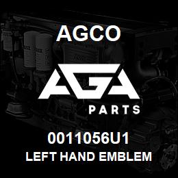 0011056U1 Agco LEFT HAND EMBLEM | AGA Parts