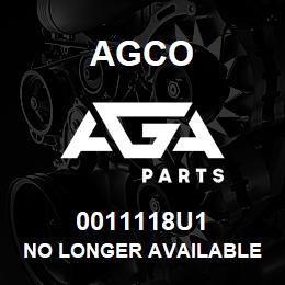 0011118U1 Agco NO LONGER AVAILABLE | AGA Parts