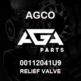00112041U9 Agco RELIEF VALVE | AGA Parts