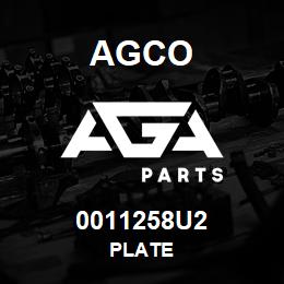 0011258U2 Agco PLATE | AGA Parts