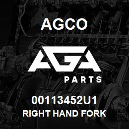 00113452U1 Agco RIGHT HAND FORK | AGA Parts