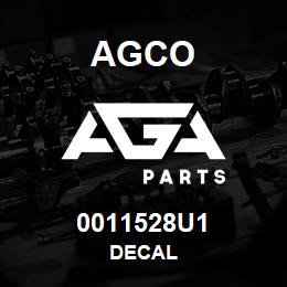0011528U1 Agco DECAL | AGA Parts