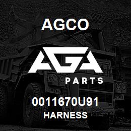 0011670U91 Agco HARNESS | AGA Parts