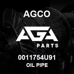 0011754U91 Agco OIL PIPE | AGA Parts