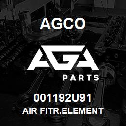 001192U91 Agco AIR FITR.ELEMENT | AGA Parts