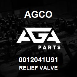 0012041U91 Agco RELIEF VALVE | AGA Parts