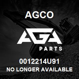 0012214U91 Agco NO LONGER AVAILABLE | AGA Parts