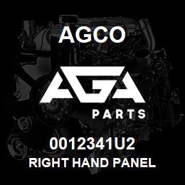 0012341U2 Agco RIGHT HAND PANEL | AGA Parts