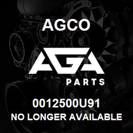 0012500U91 Agco NO LONGER AVAILABLE | AGA Parts