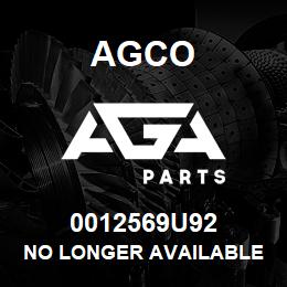 0012569U92 Agco NO LONGER AVAILABLE | AGA Parts
