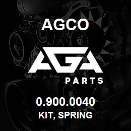 0.900.0040 Agco KIT, SPRING | AGA Parts