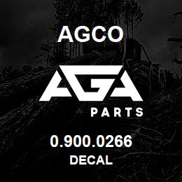 0.900.0266 Agco DECAL | AGA Parts