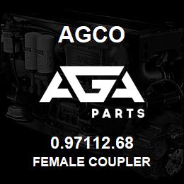 0.97112.68 Agco FEMALE COUPLER | AGA Parts