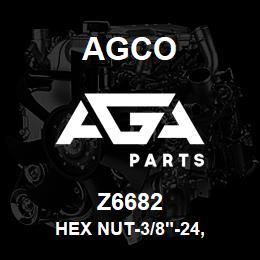 Z6682 Agco HEX NUT-3/8"-24, | AGA Parts