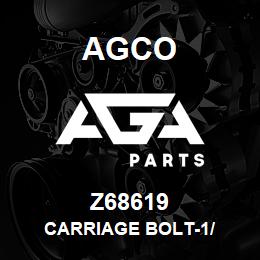 Z68619 Agco CARRIAGE BOLT-1/ | AGA Parts
