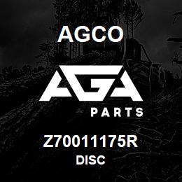 Z70011175R Agco DISC | AGA Parts