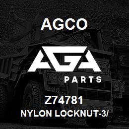 Z74781 Agco NYLON LOCKNUT-3/ | AGA Parts