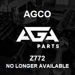 Z772 Agco NO LONGER AVAILABLE | AGA Parts