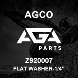 Z920007 Agco FLAT WASHER-1/4" | AGA Parts