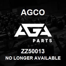 ZZ50013 Agco NO LONGER AVAILABLE | AGA Parts