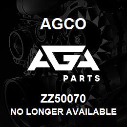 ZZ50070 Agco NO LONGER AVAILABLE | AGA Parts