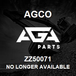 ZZ50071 Agco NO LONGER AVAILABLE | AGA Parts