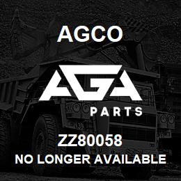 ZZ80058 Agco NO LONGER AVAILABLE | AGA Parts