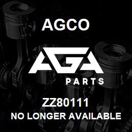 ZZ80111 Agco NO LONGER AVAILABLE | AGA Parts