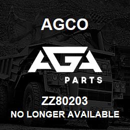 ZZ80203 Agco NO LONGER AVAILABLE | AGA Parts
