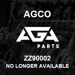 ZZ90002 Agco NO LONGER AVAILABLE | AGA Parts