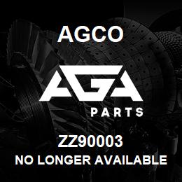 ZZ90003 Agco NO LONGER AVAILABLE | AGA Parts