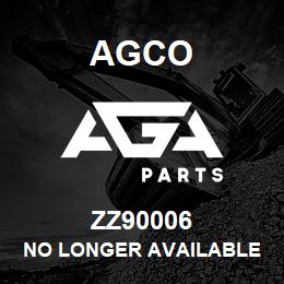 ZZ90006 Agco NO LONGER AVAILABLE | AGA Parts