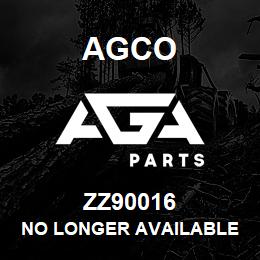 ZZ90016 Agco NO LONGER AVAILABLE | AGA Parts